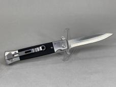 TEK SS Black & Chrome Spear Point Assisted Linerlock Flipper