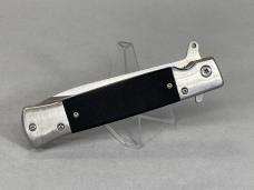 TEK SS Black & Chrome Spear Point Assisted Linerlock Flipper