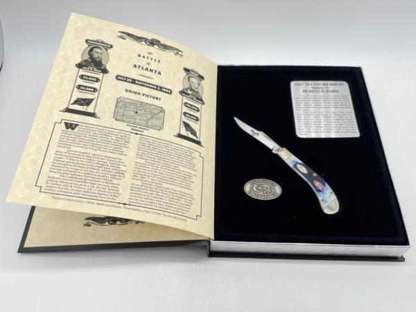 2014 CASE TB61110 SS Civil War Book Vol 13 Battle of Atlanta Saddlehorn w/ OMP