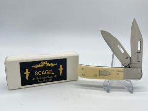 NORTHWOODS KNIVES Scagel Third Series Ivory Folder 150 w OMP Box