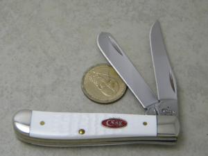 Case XX USA White 6207 SS Mini Trapper Knife 2017