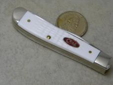 Case XX USA White 6207 SS Mini Trapper Knife 2017
