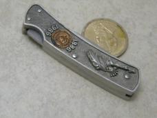 Buck 305 USA Delrin "Keep the Torch Lit" Metal Lockback Knife 