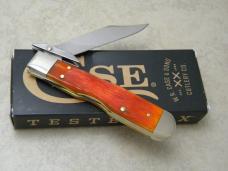 Case XX USA 611 1/2 Tequila Sunrise Father's Day Barnboard Cheetah Cub Knife NIB