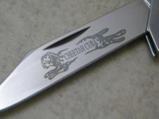 Case XX USA 611 1/2 Tequila Sunrise Father's Day Barnboard Cheetah Cub Knife NIB