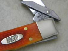 Case XX USA 611 1/2 Tequila Sunrise Father's Day Barnboard Cheetah Cub Knife NIB