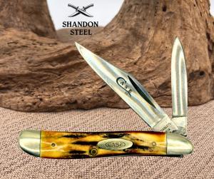 1978 Case XX USA 5220 SSP Stag Peanut 2 Blade Folding Pocket Knife (12)