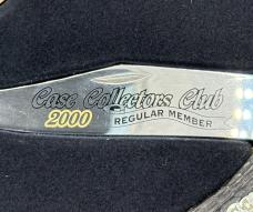 Case XX USA Collector's Club 2000 Moss Green 6165 SS Folding hunter Knife In Tin