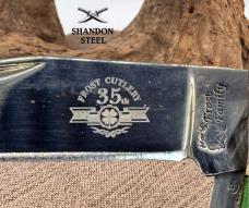 Frost Cutlery 35th Anniversary 2 Blade Green Bone Trapper Pocket Knife (37)