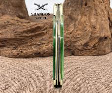 Frost Cutlery 35th Anniversary 2 Blade Green Bone Trapper Pocket Knife (37)