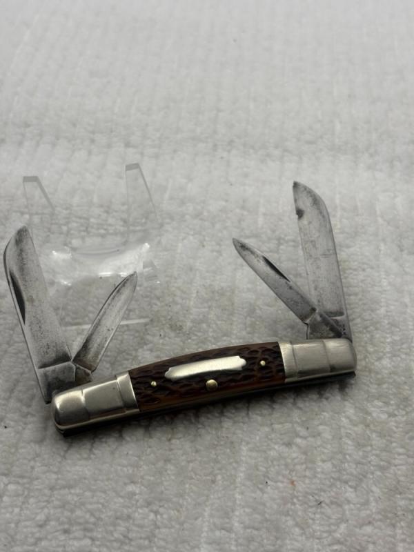 John Primble Belknap Hardware And Mfg Co Vintage USA 4 Blade Congress Pocket Knife (81) John Primble Belknap Hardware And Mfg Co Vintage USA 4 Blade Congress Pocket Knife (81)