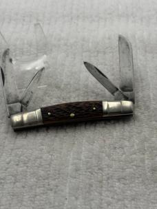 John Primble Belknap Hardware And Mfg Co Vintage USA 4 Blade Congress Pocket Knife (81)