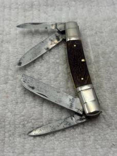Boker USA Vintage Tree Brand 4 Blade Congress Model 6113 Pocket Knife (133)