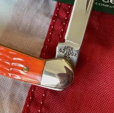 Case xx 2007 Copperhead Knife Mdl# 62109x SS w/ Nice Tangerine Bone Handles NOS in Orig box