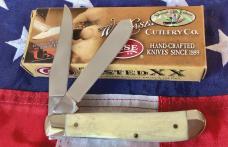 2011 Case xx Mini Trapper (mdl# 6207 SS) w/ Natural Bone Handles + In God We Trust  & Eagle