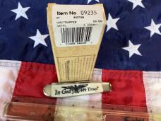 2011 Case xx Mini Trapper (mdl# 6207 SS) w/ Natural Bone Handles + In God We Trust  & Eagle