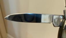 Vintage 1978 Case XX Appaloosa Bone Peanut knife. Original Pumpkin Box & Presentation Case. 