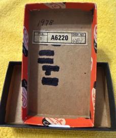 Vintage 1978 Case XX Appaloosa Bone Peanut knife. Original Pumpkin Box & Presentation Case. 