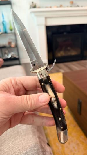 Rare Tonnerini Scarperia Pattern Shell Puller Switchblade