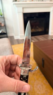 Rare Tonnerini Scarperia Pattern Shell Puller Switchblade