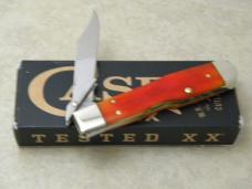 Case XX USA 611 1/2 Tequila Sunrise Father's Day Barnboard Cheetah Cub Knife NIB