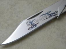 Case XX USA 611 1/2 Tequila Sunrise Father's Day Barnboard Cheetah Cub Knife NIB