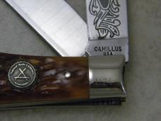 Camillus USA Bone 1988 NKCA Club Jumbo Trapper Knife