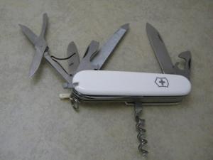 Victorinox Switzerland Rostfrei White Multi Tool Knife 