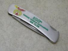Buck 525 Metal Temple Centennial Club Lockback Knife 1988