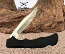 CASE XX USA BLACKHORN 2103L SAB SS 1991 FOLDING SINGLE BLADE LOCKBACK KNIFE (12)