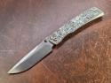 Eyal Landesman Custom Pulsar Ti Fat Carbon Inlay RWL‑34 Hand‑Rubbed Satin Blade