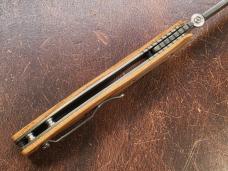 Emerson Knives Liberty & Freedom Series: Liberty SF Chestnut Wood Serial 047