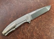 Hog House Knives Mini Veli - Titanium Tumbled Finish - RWL 34 - Early Bird Edition
