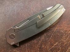 Hog House Knives Mini Veli - Titanium Tumbled Finish - RWL 34 - Early Bird Edition
