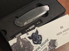 Hog House Knives Mini Veli - Titanium Tumbled Finish - RWL 34 - Early Bird Edition