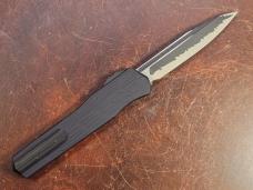 Microtech Cypher S/E OTF Automatic Knife Black 4" Katana - 241-1KA