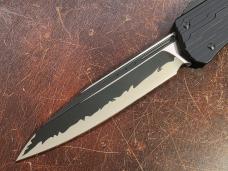 Microtech Cypher S/E OTF Automatic Knife Black 4" Katana - 241-1KA