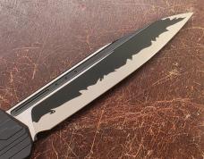 Microtech Cypher S/E OTF Automatic Knife Black 4" Katana - 241-1KA