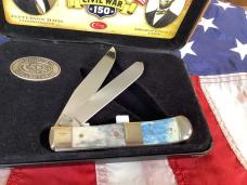 Case xx Civil War Trapper w/ Blue and Grey Bone Handles -NOS 