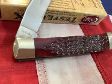 Case xx Gator Club Trapper w/ Red Bone Handles -NOS and Number 17 of 50