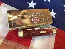 Case xx Gator Club Trapper w/ Red Bone Handles -NOS and Number 17 of 50