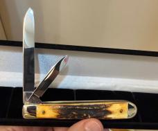 1990 Case XX 52019 SS Stag English Jack Knife Case Collector Club MINT W/Box & COA. 