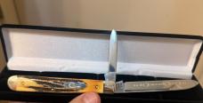 1990 Case XX 52019 SS Stag English Jack Knife Case Collector Club MINT W/Box & COA. 