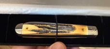 1990 Case XX 52019 SS Stag English Jack Knife Case Collector Club MINT W/Box & COA. 