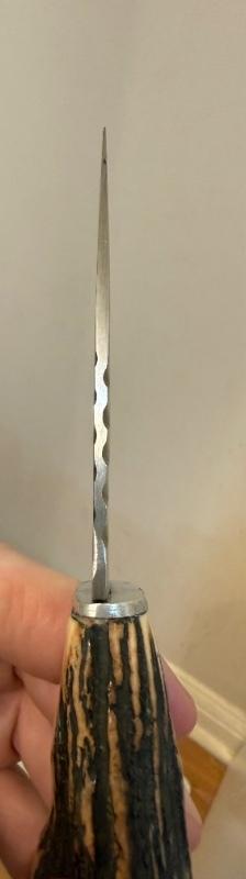 Vintage J. Nowill & Sons Sheffield Sgian Dubh Stag Horn Scottish Dirk Knife