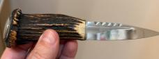 Vintage J. Nowill & Sons Sheffield Sgian Dubh Stag Horn Scottish Dirk Knife