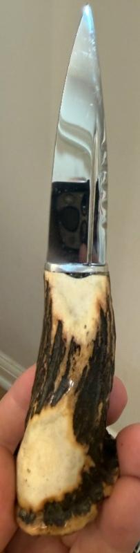 Vintage J. Nowill & Sons Sheffield Sgian Dubh Stag Horn Scottish Dirk Knife