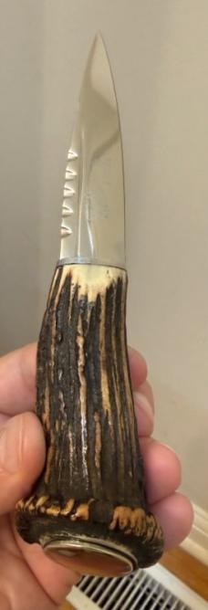 Vintage J. Nowill & Sons Sheffield Sgian Dubh Stag Horn Scottish Dirk Knife