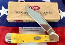 1998 Case xx Copperlock Knife (MDL# Y61549L SS) w/ Bright Yellow Bone Handles -NOS