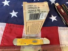 1998 Case xx Copperlock Knife (MDL# Y61549L SS) w/ Bright Yellow Bone Handles -NOS